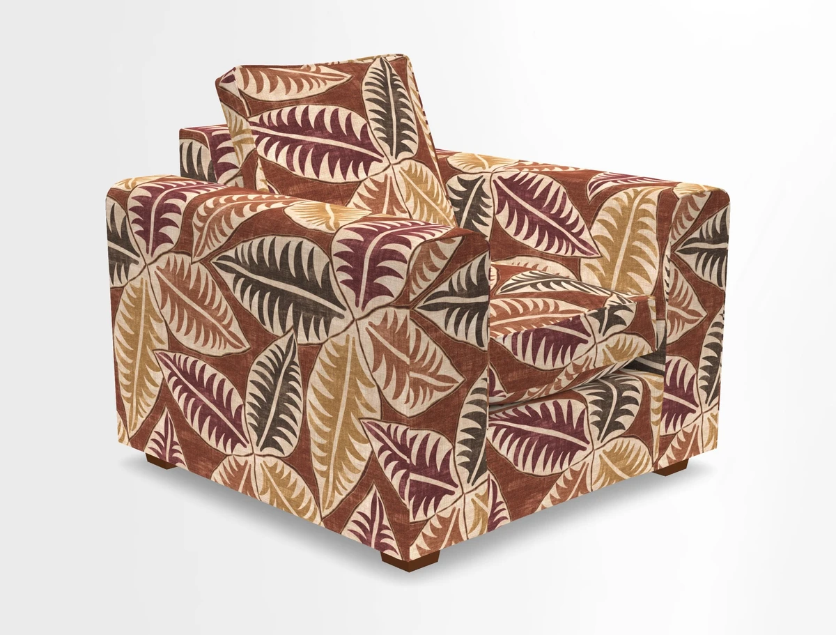 Saxmundham Chair in Two Tone Plain Biscuit