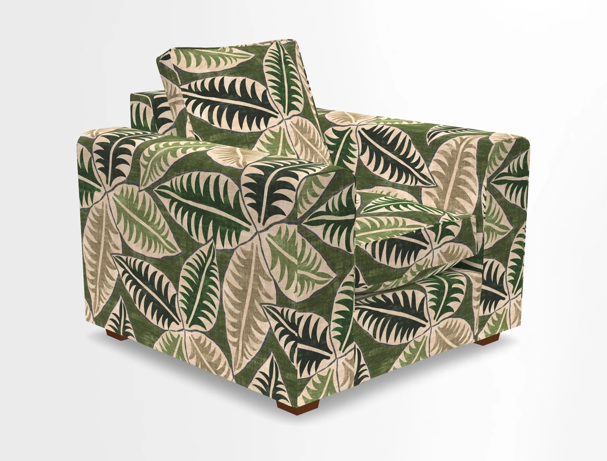Saxmundham Chair in Two Tone Plain Biscuit