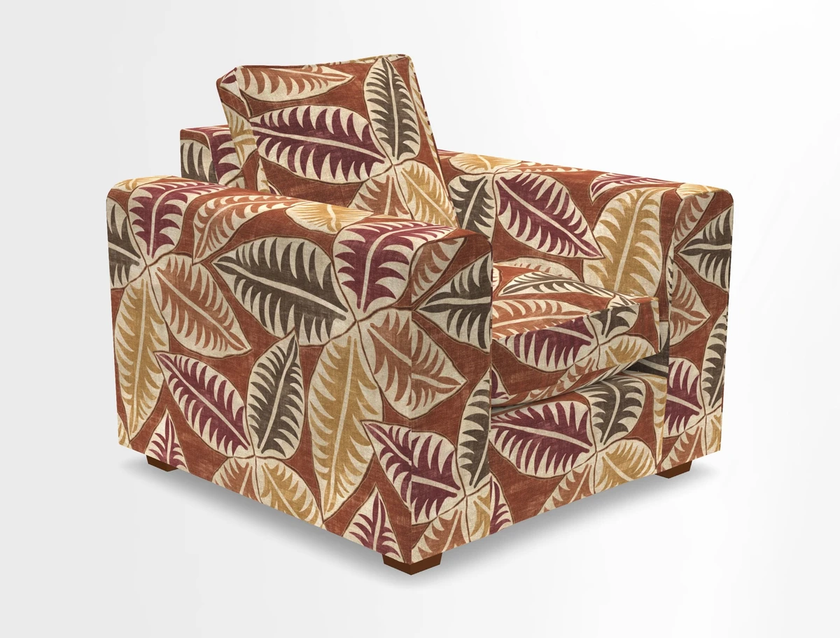 Saxmundham Chair in Two Tone Plain Biscuit