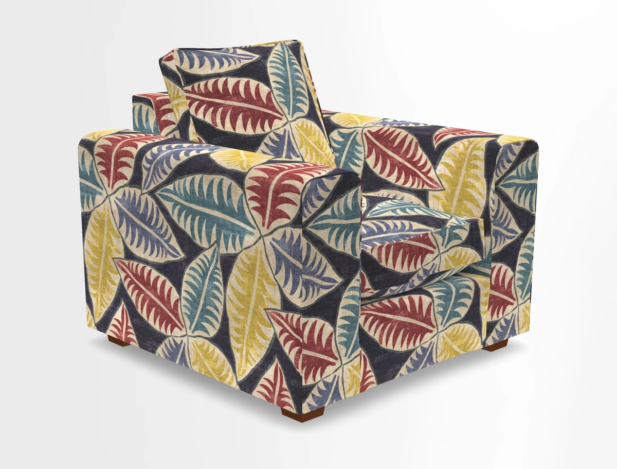 Saxmundham Chair in Two Tone Plain Biscuit