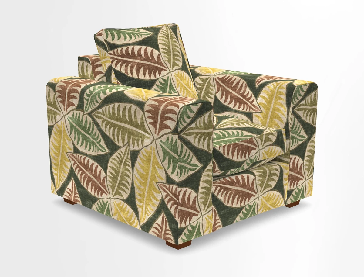 Saxmundham Chair in Two Tone Plain Biscuit