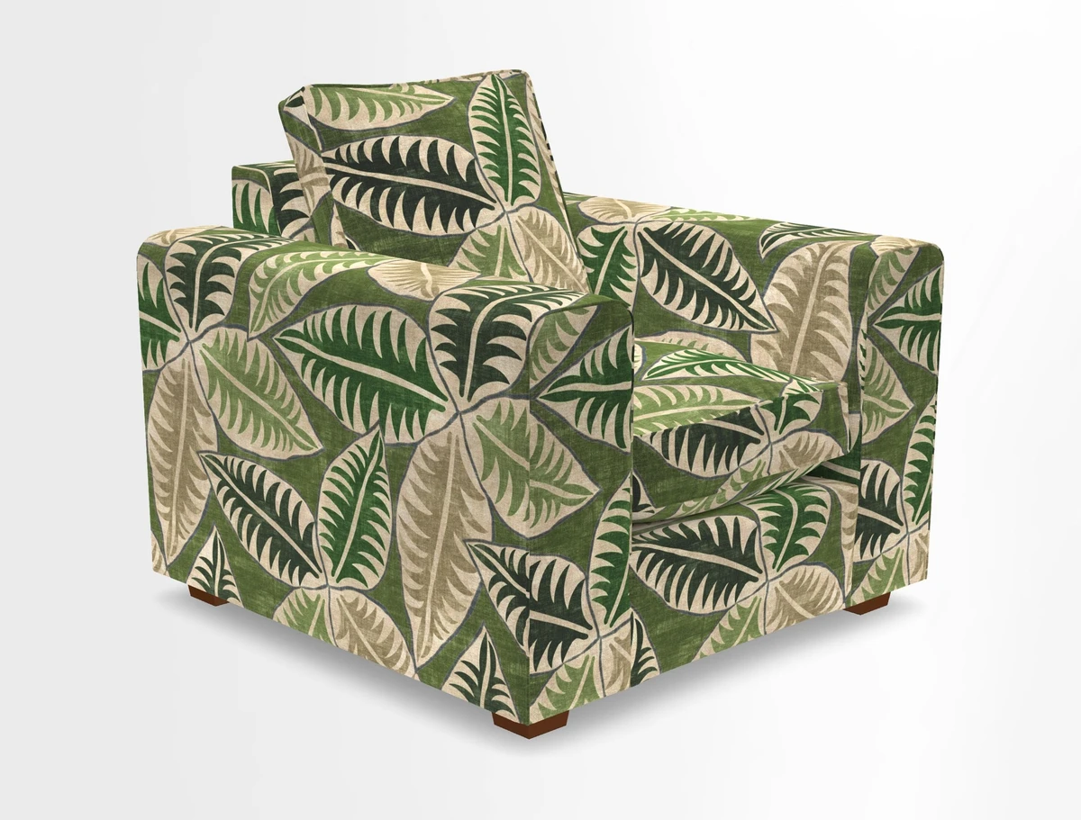 Saxmundham Chair in Two Tone Plain Biscuit