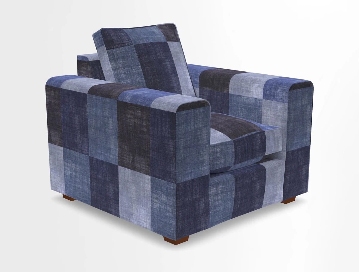 Saxmundham Chair in Two Tone Plain Biscuit