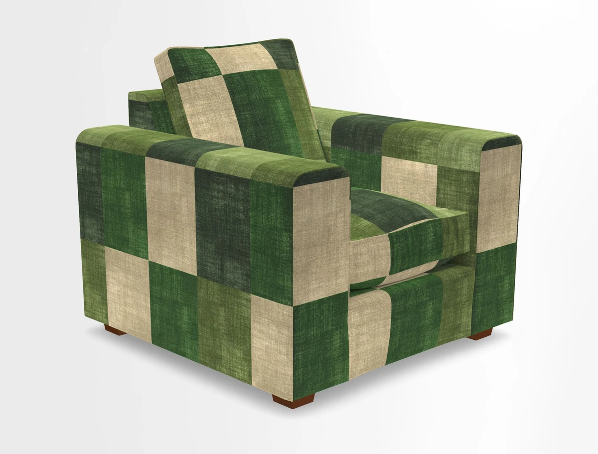 Saxmundham Chair in Two Tone Plain Biscuit