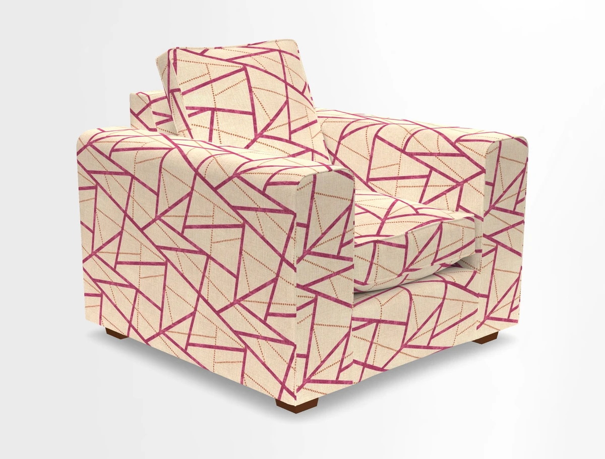 Saxmundham Chair in Two Tone Plain Biscuit