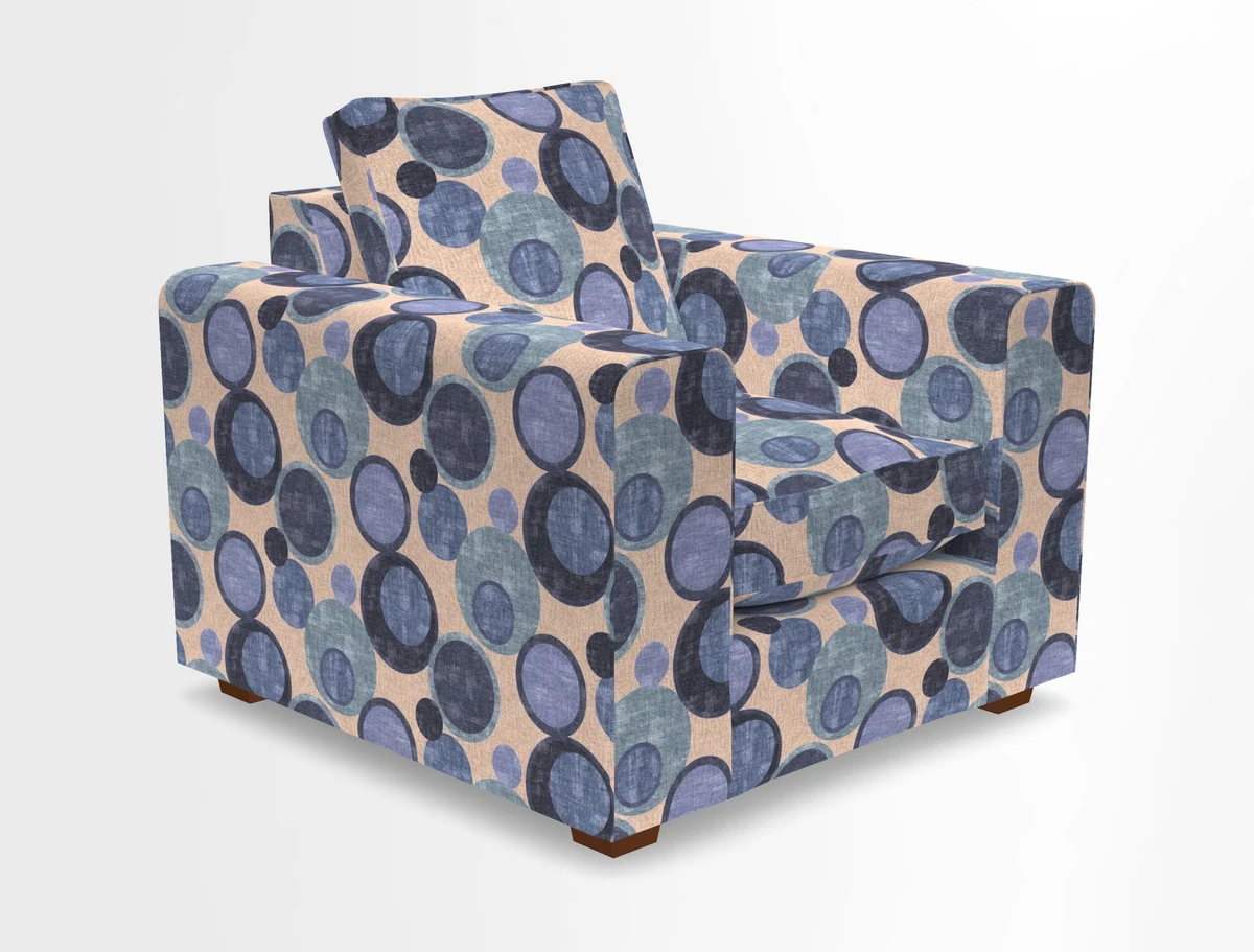 Saxmundham Chair in Two Tone Plain Biscuit