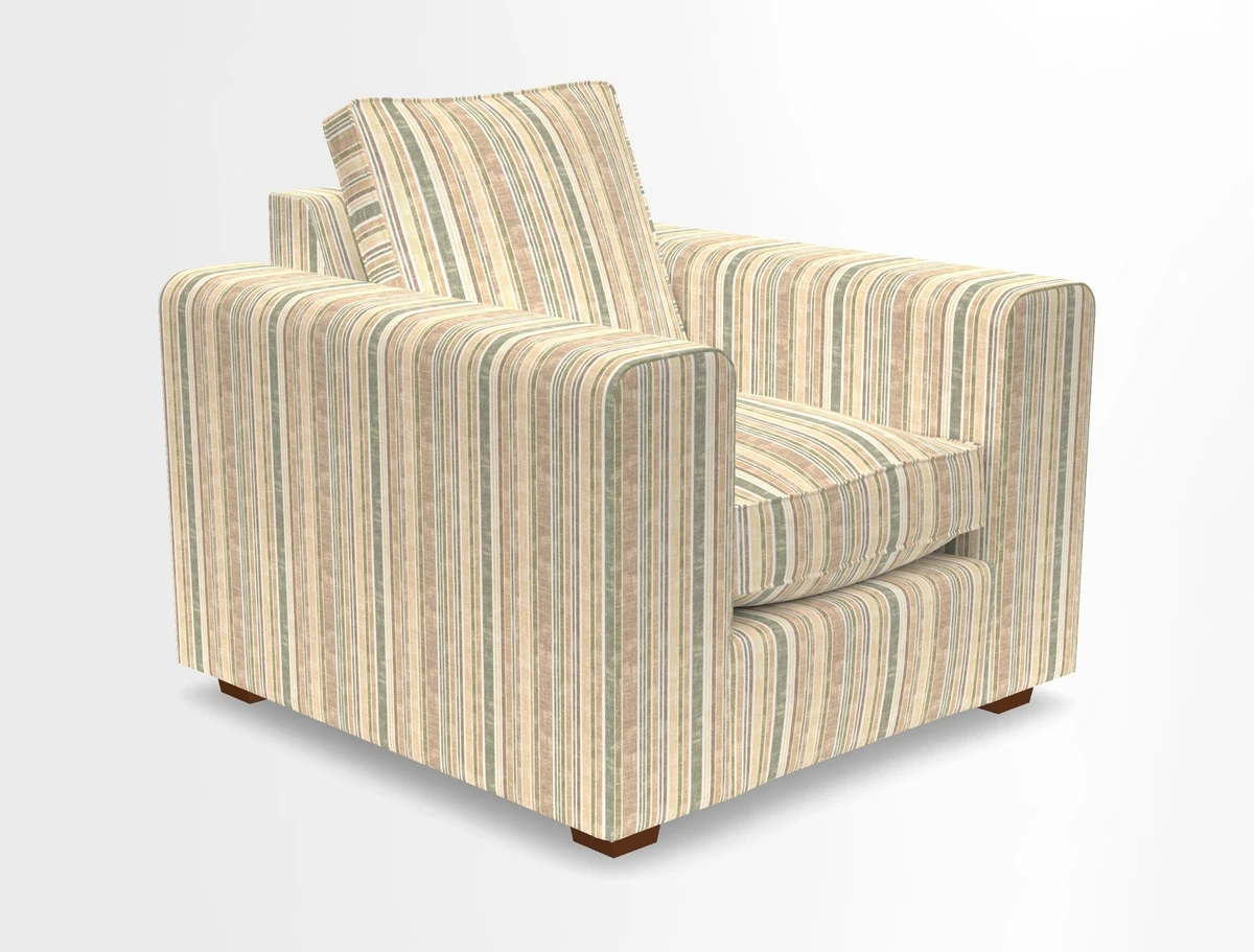 Saxmundham Chair in Two Tone Plain Biscuit