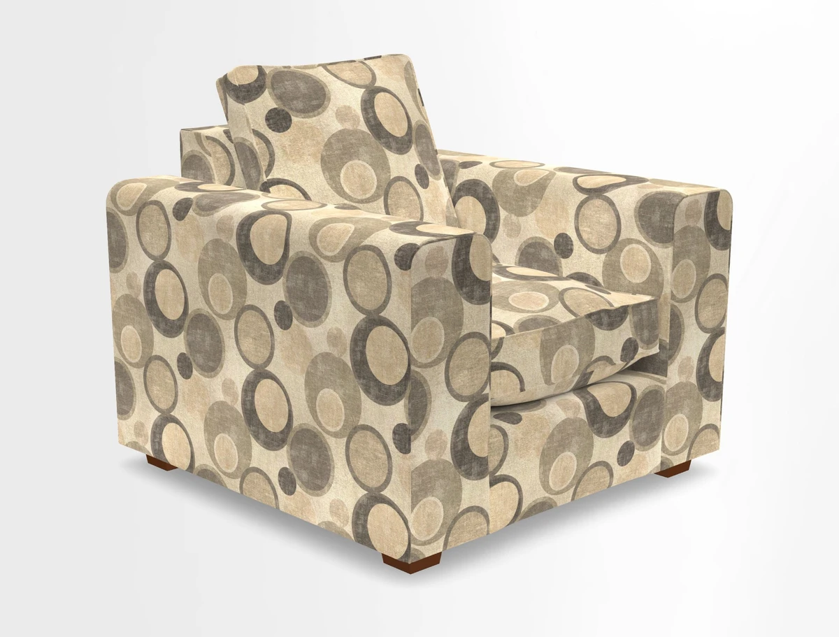 Saxmundham Chair in Two Tone Plain Biscuit