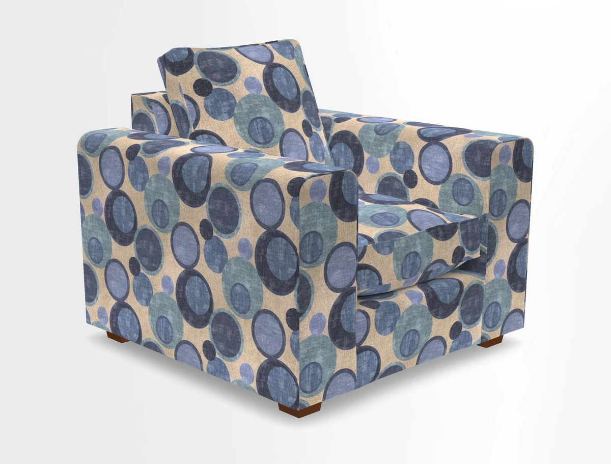 Saxmundham Chair in Two Tone Plain Biscuit