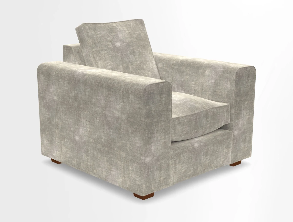 Saxmundham Chair in Two Tone Plain Biscuit