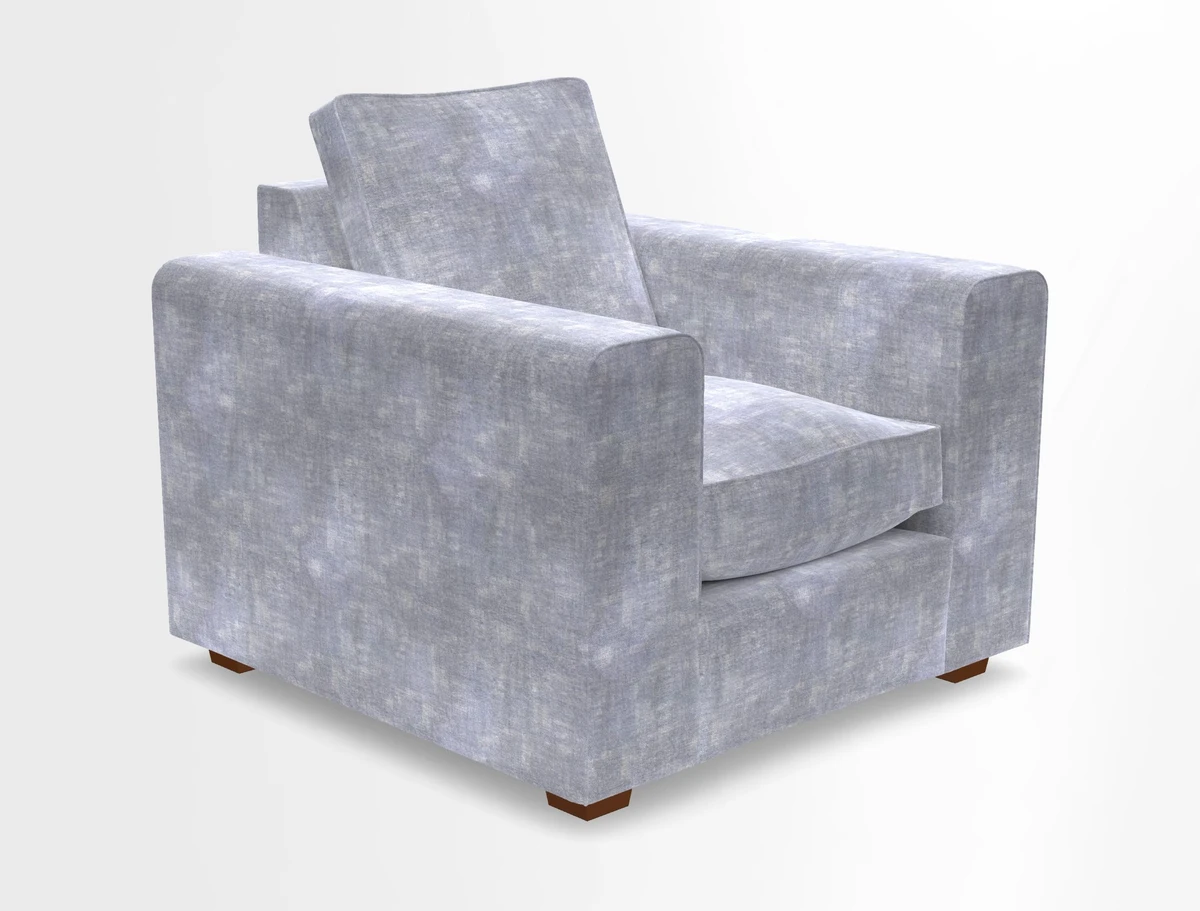 Saxmundham Chair in Two Tone Plain Biscuit