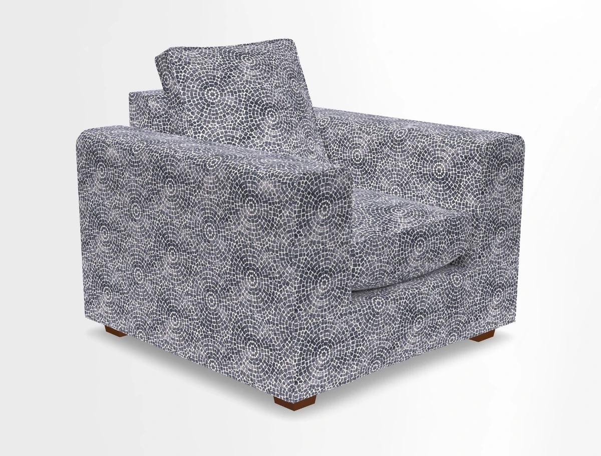Saxmundham Chair in Two Tone Plain Biscuit