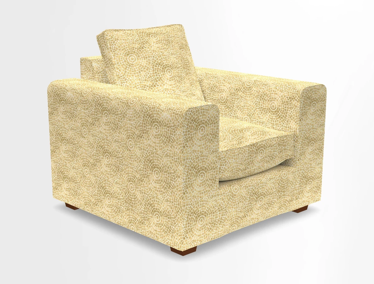 Saxmundham Chair in Two Tone Plain Biscuit
