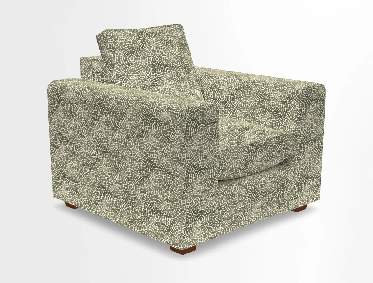 Saxmundham Chair in Two Tone Plain Biscuit
