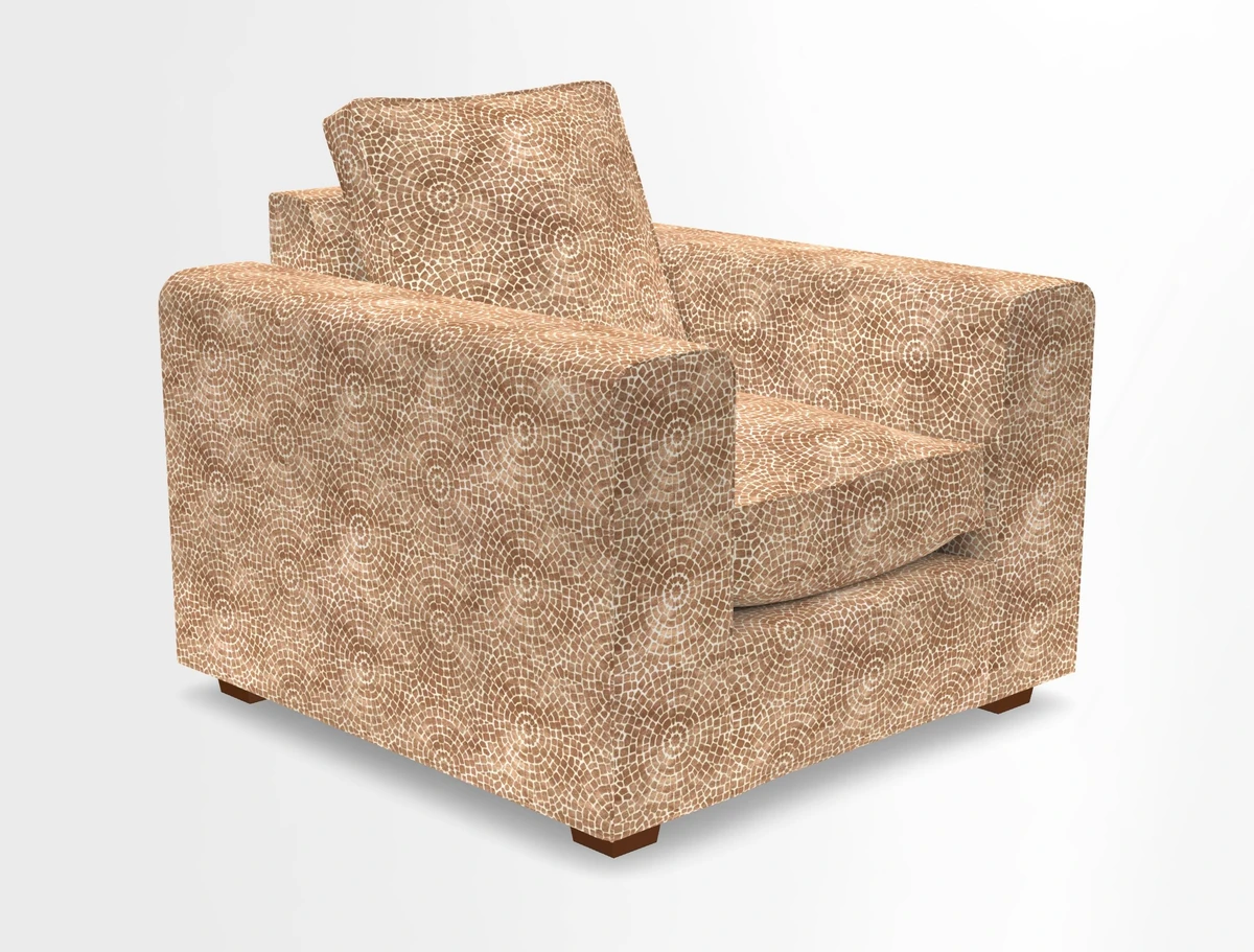 Saxmundham Chair in Two Tone Plain Biscuit