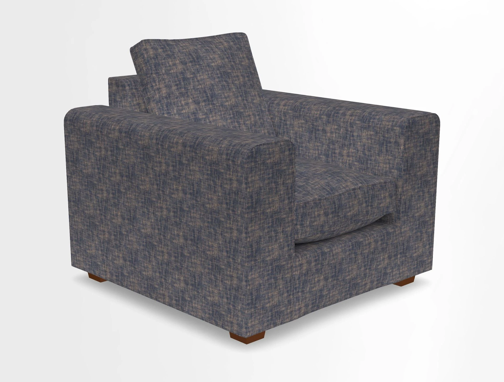 Saxmundham Chair in Two Tone Plain Biscuit