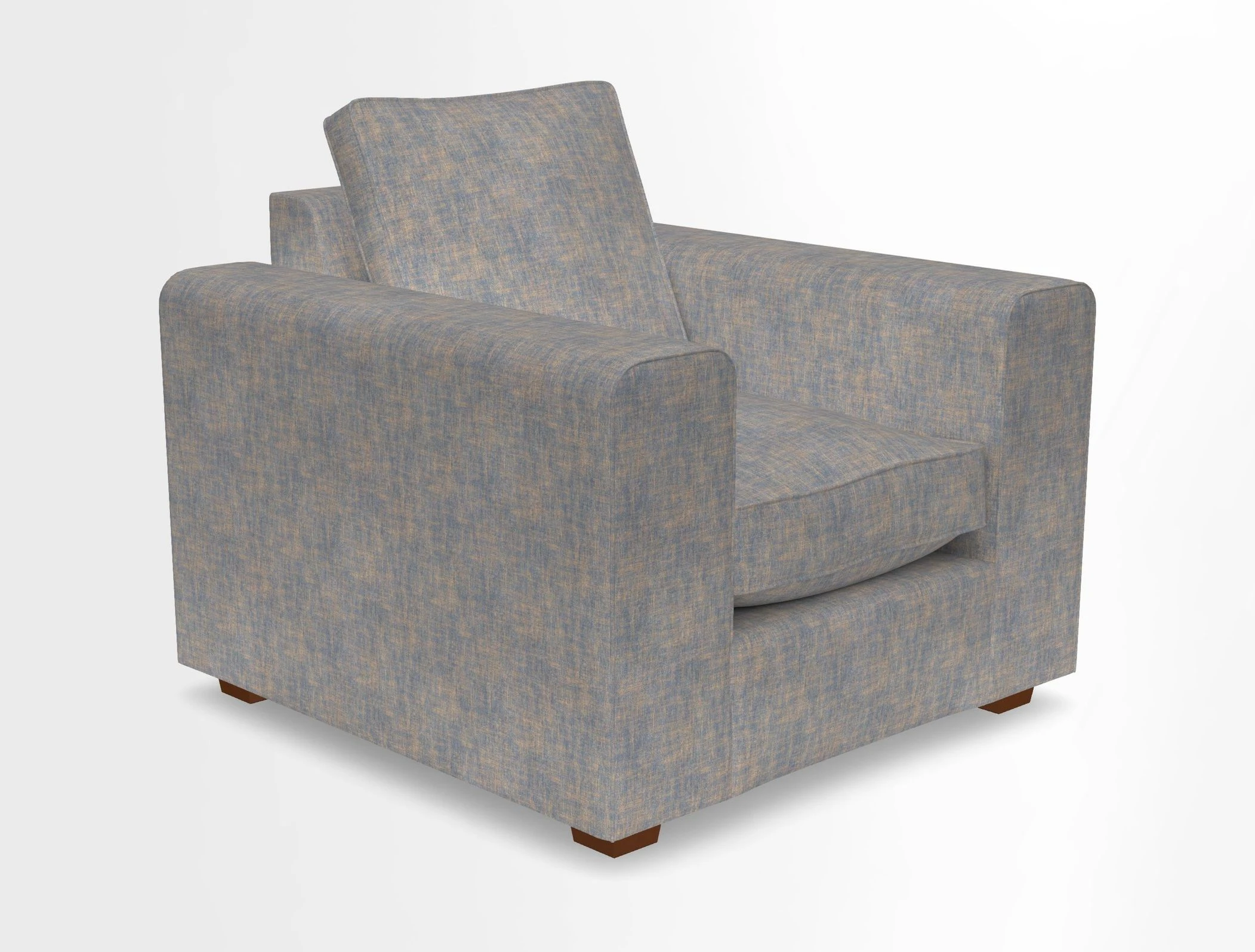 Saxmundham Chair in Two Tone Plain Biscuit
