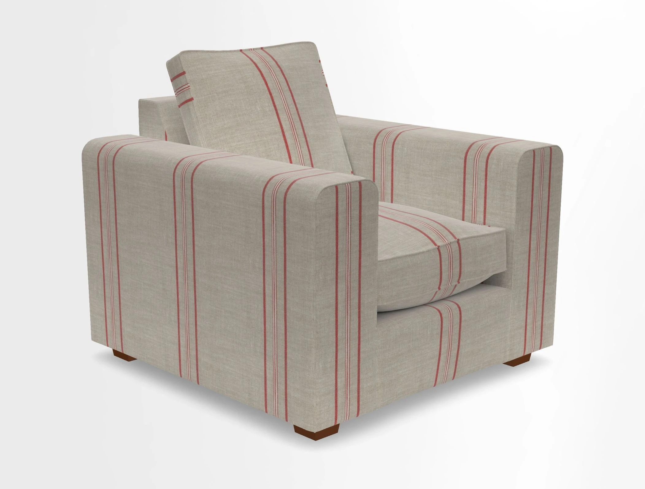 Saxmundham Chair in Two Tone Plain Biscuit