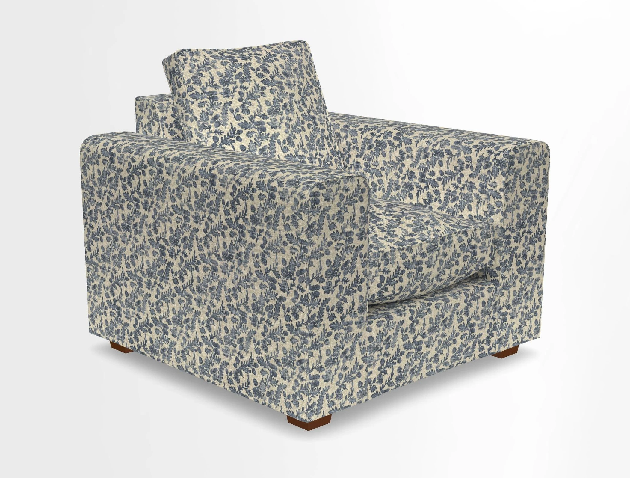 Saxmundham Chair in Two Tone Plain Biscuit