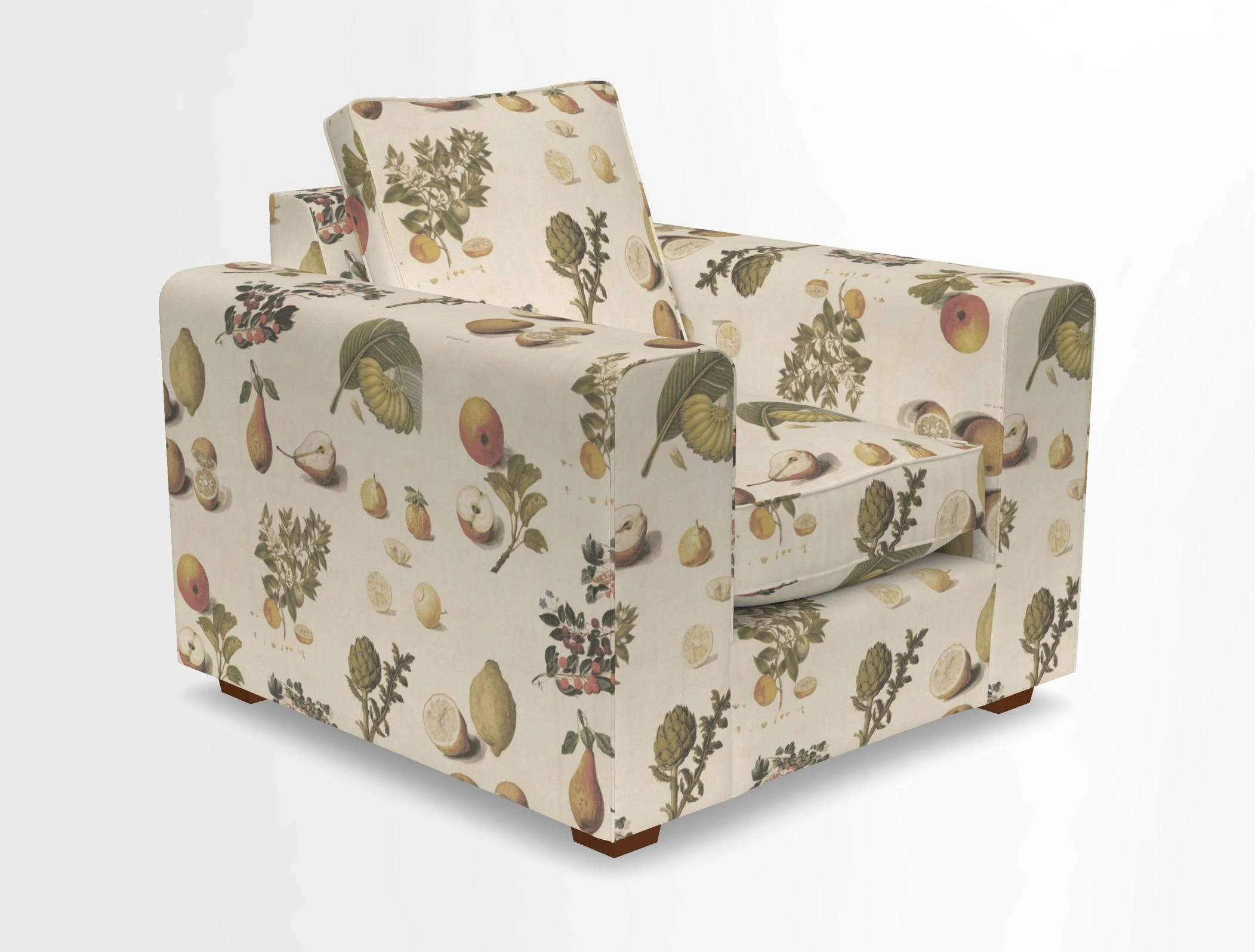 Saxmundham Chair in Two Tone Plain Biscuit