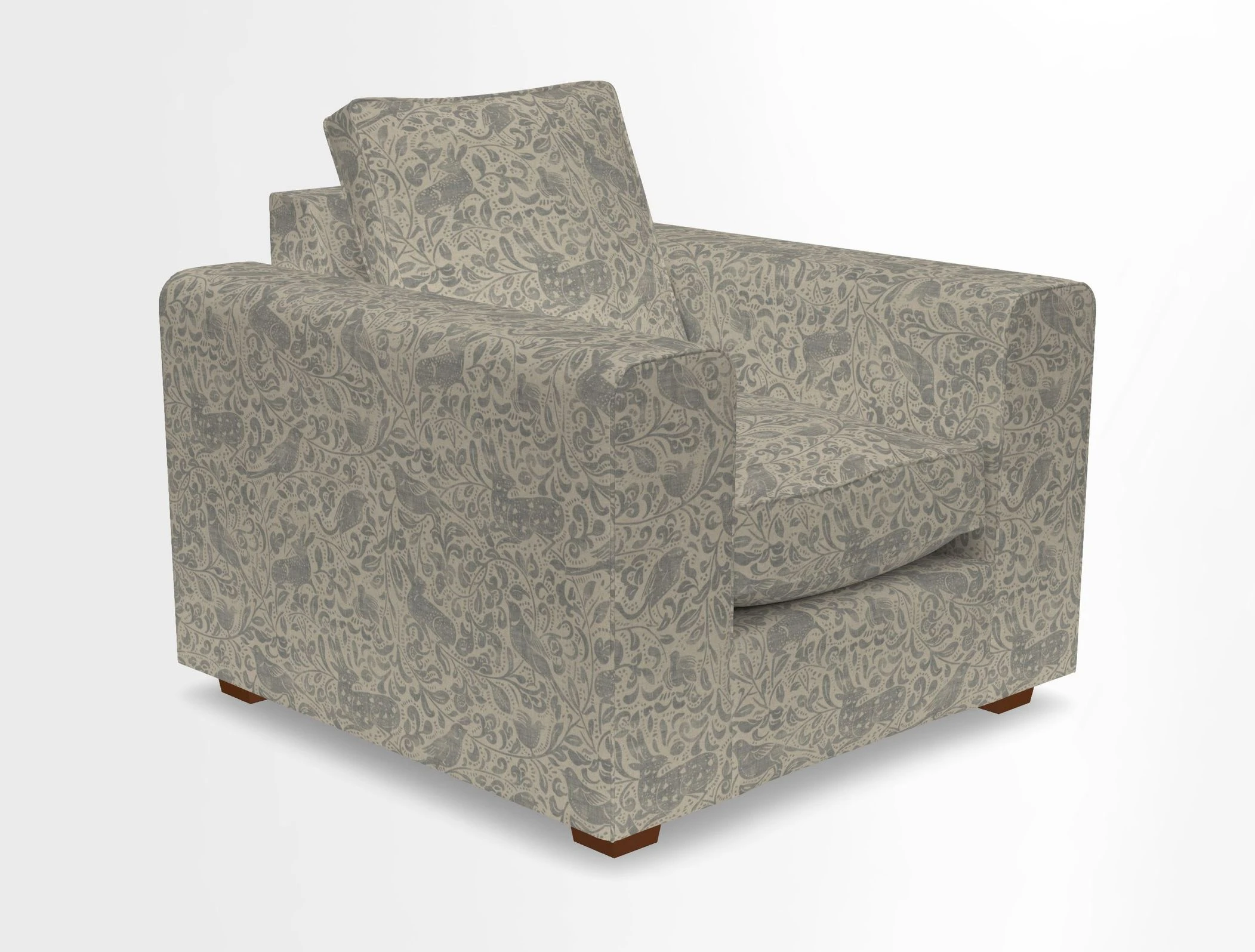 Saxmundham Chair in Two Tone Plain Biscuit