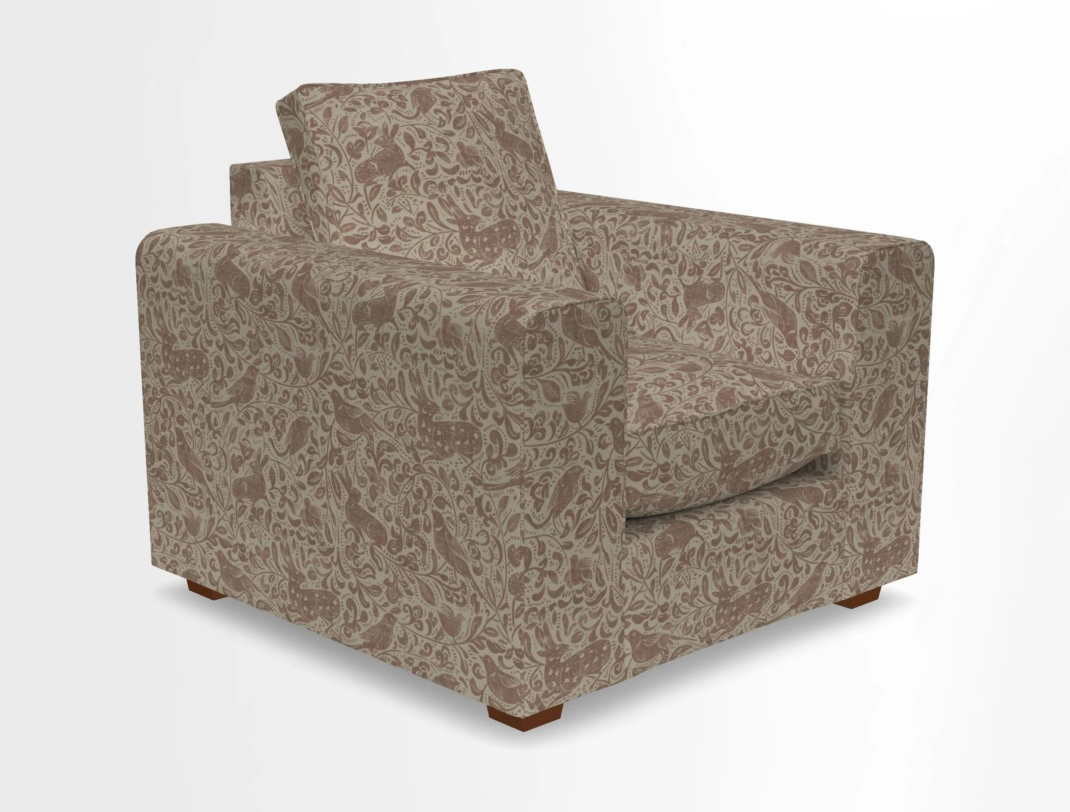 Saxmundham Chair in Two Tone Plain Biscuit