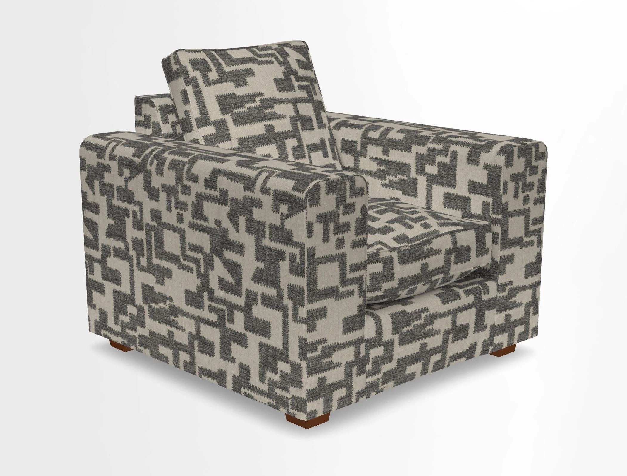 Saxmundham Chair in Two Tone Plain Biscuit