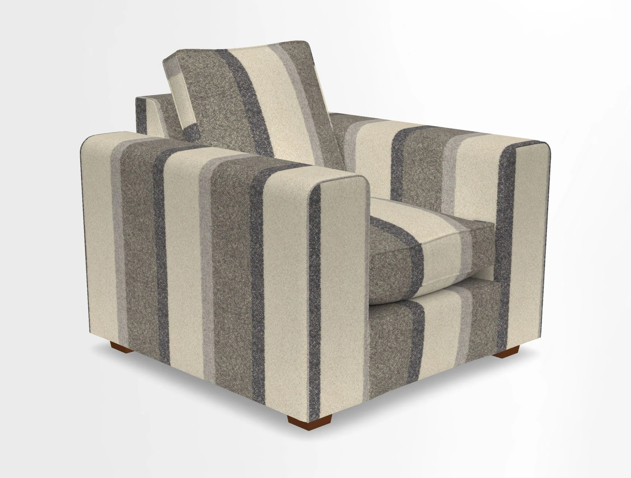 Saxmundham Chair in Two Tone Plain Biscuit