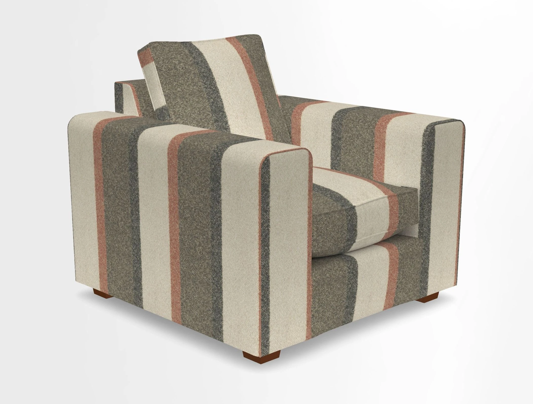 Saxmundham Chair in Two Tone Plain Biscuit
