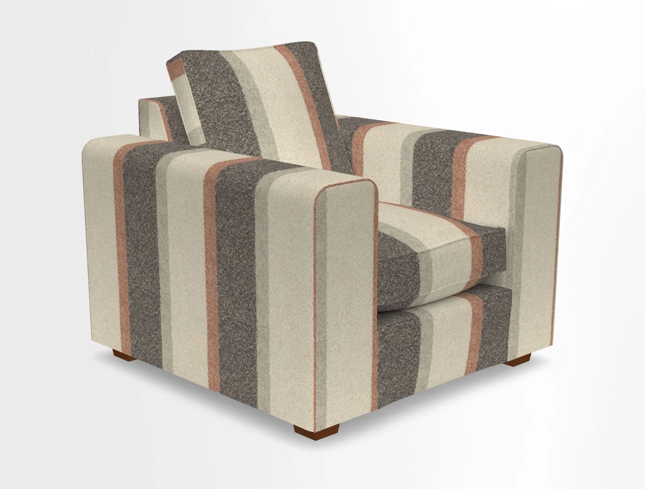 Saxmundham Chair in Two Tone Plain Biscuit