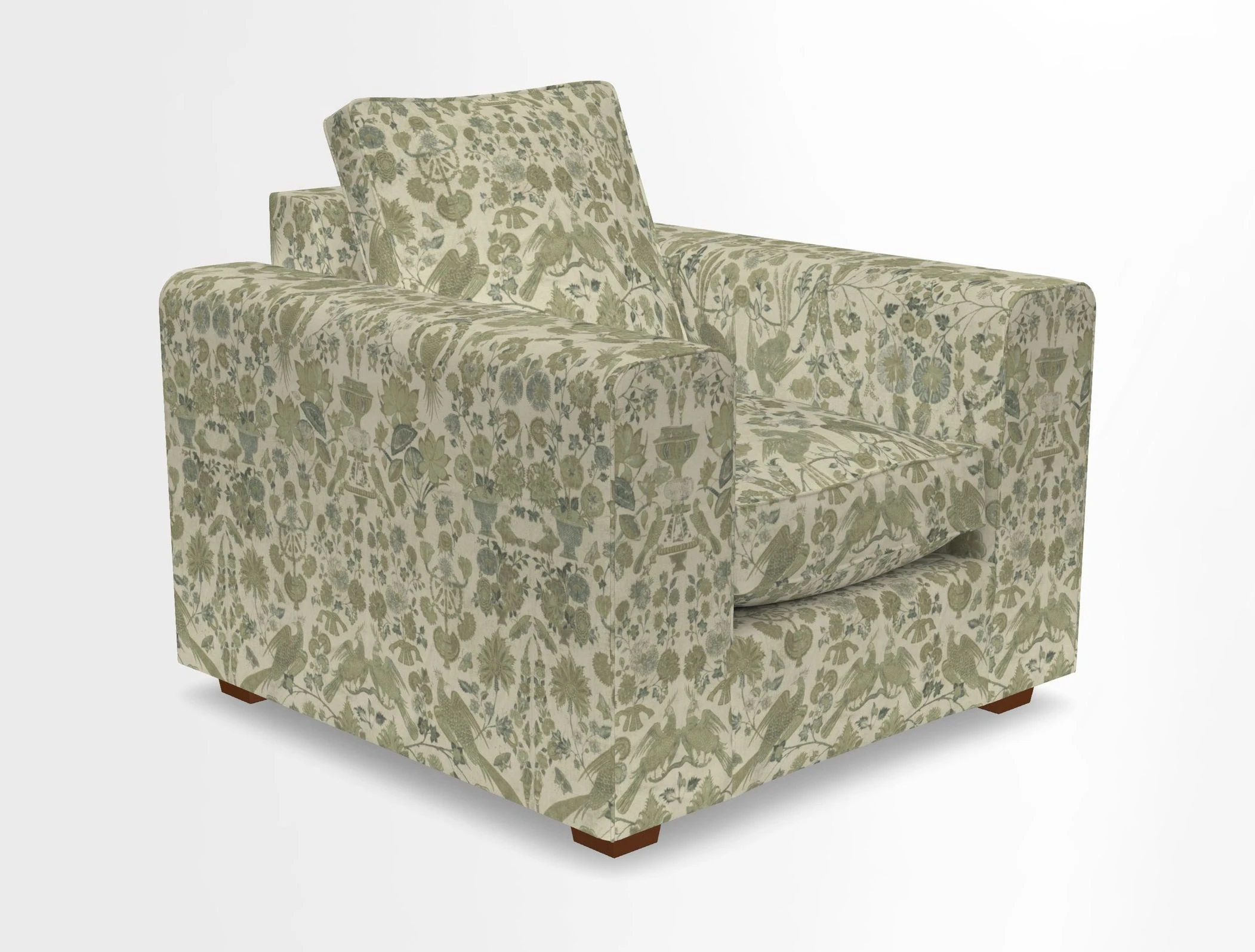 Saxmundham Chair in Two Tone Plain Biscuit
