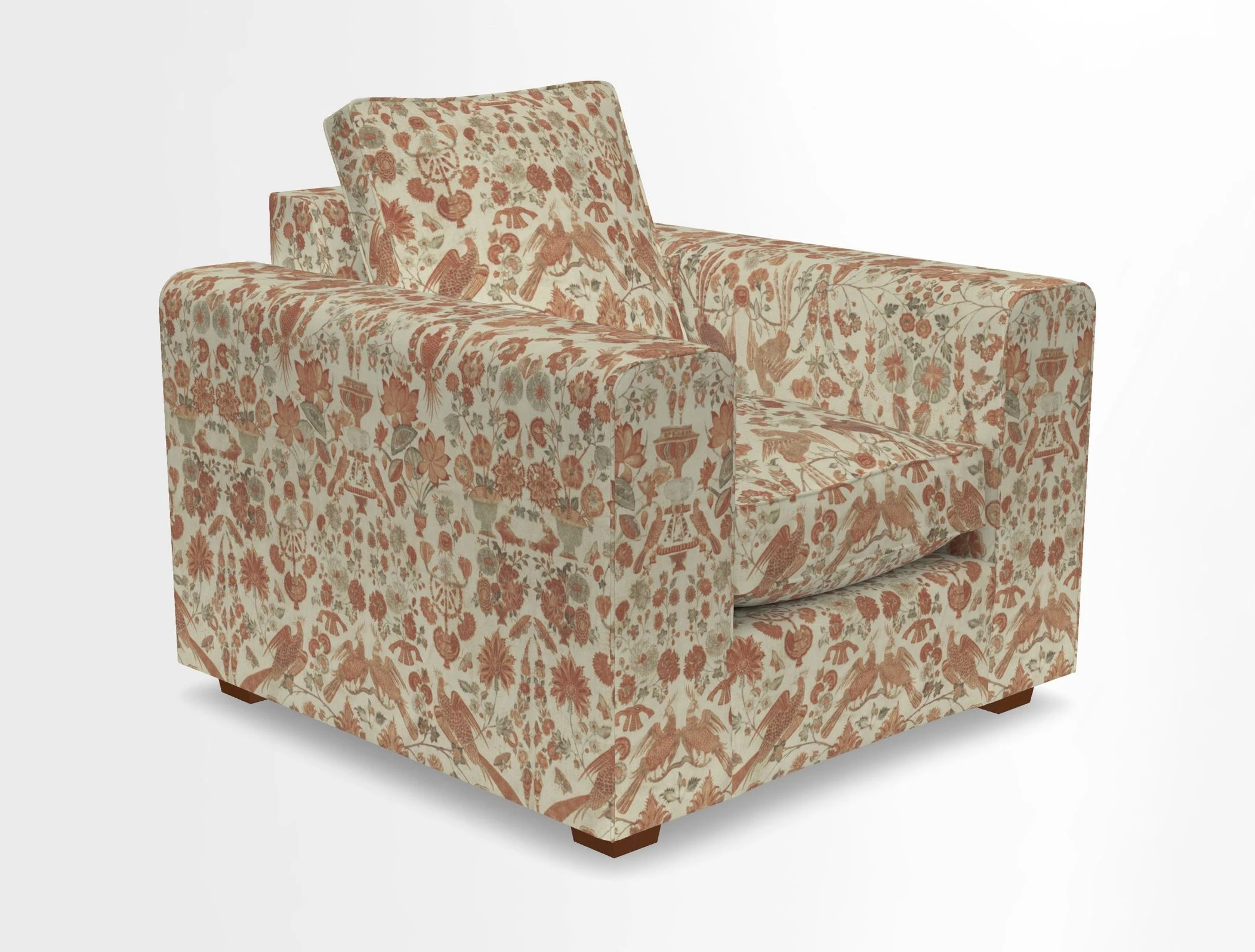 Saxmundham Chair in Two Tone Plain Biscuit