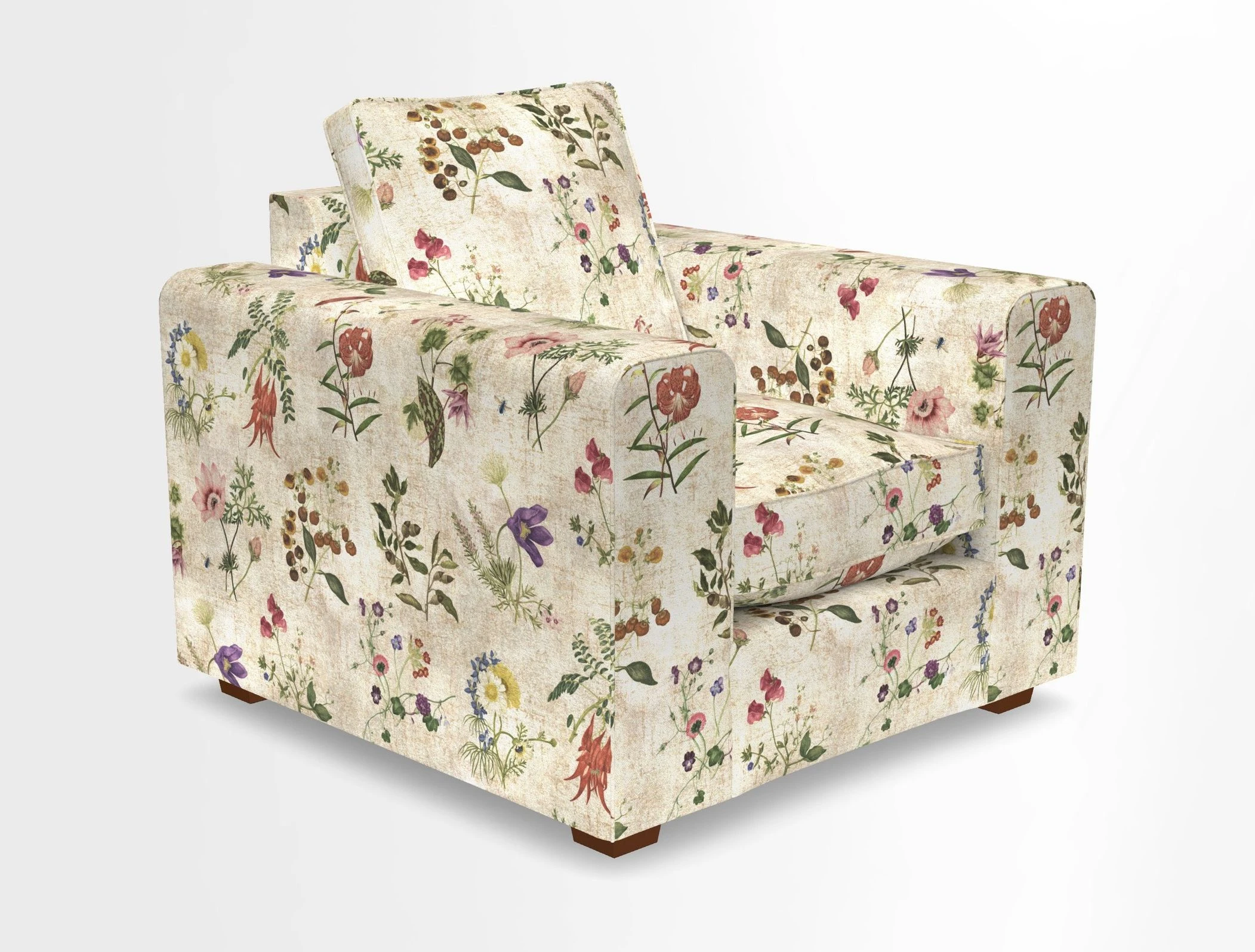Saxmundham Chair in Two Tone Plain Biscuit