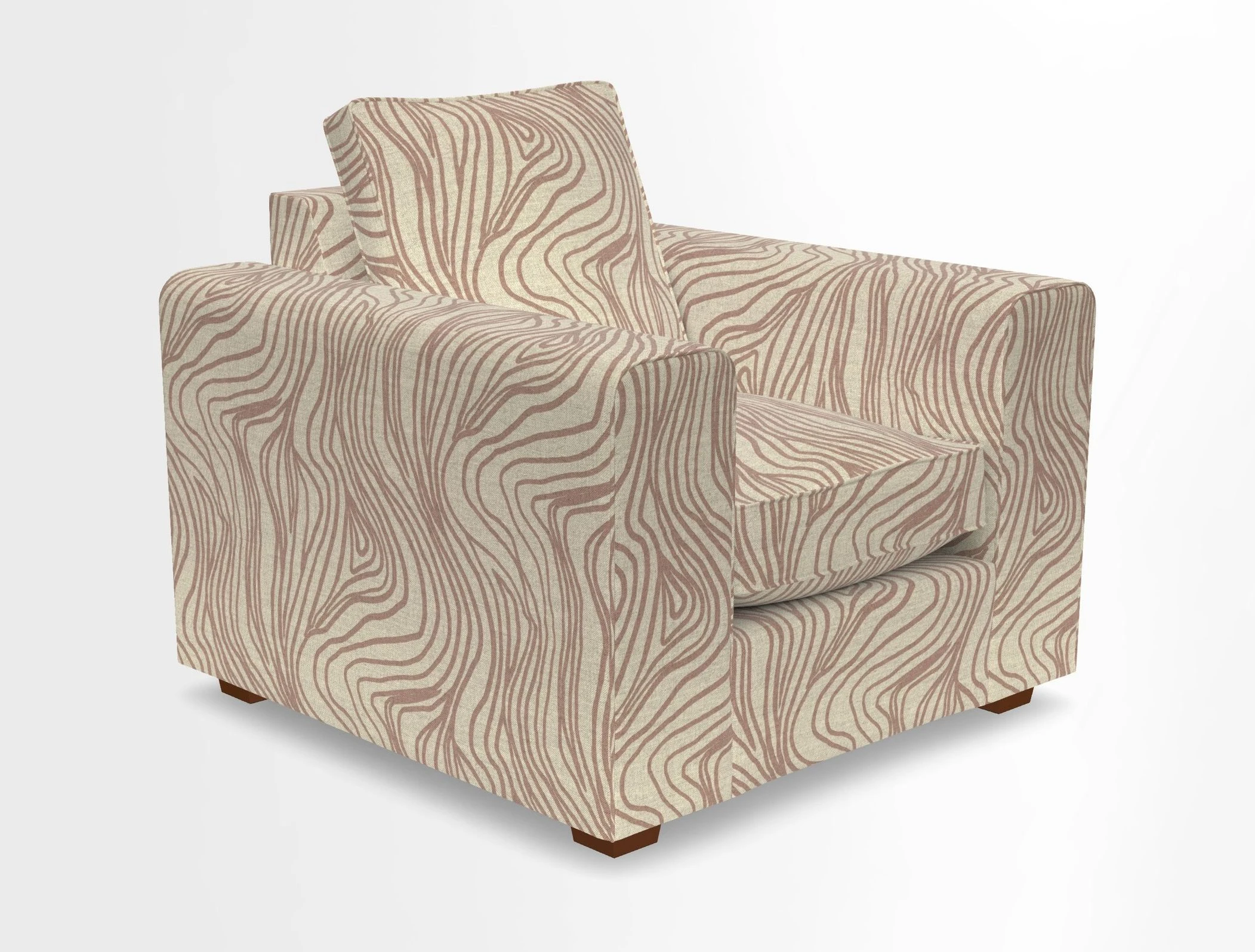Saxmundham Chair in Two Tone Plain Biscuit