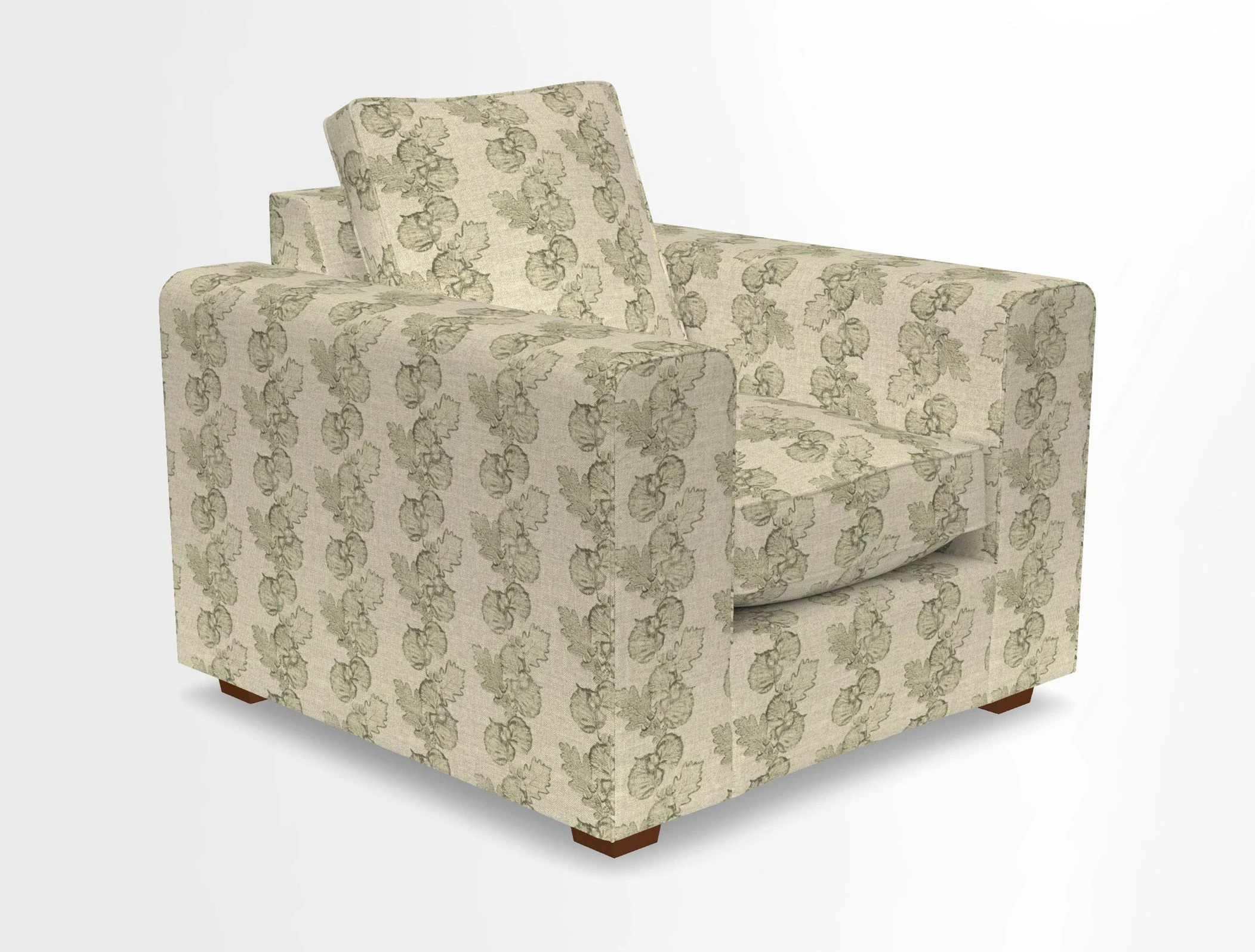 Saxmundham Chair in Two Tone Plain Biscuit
