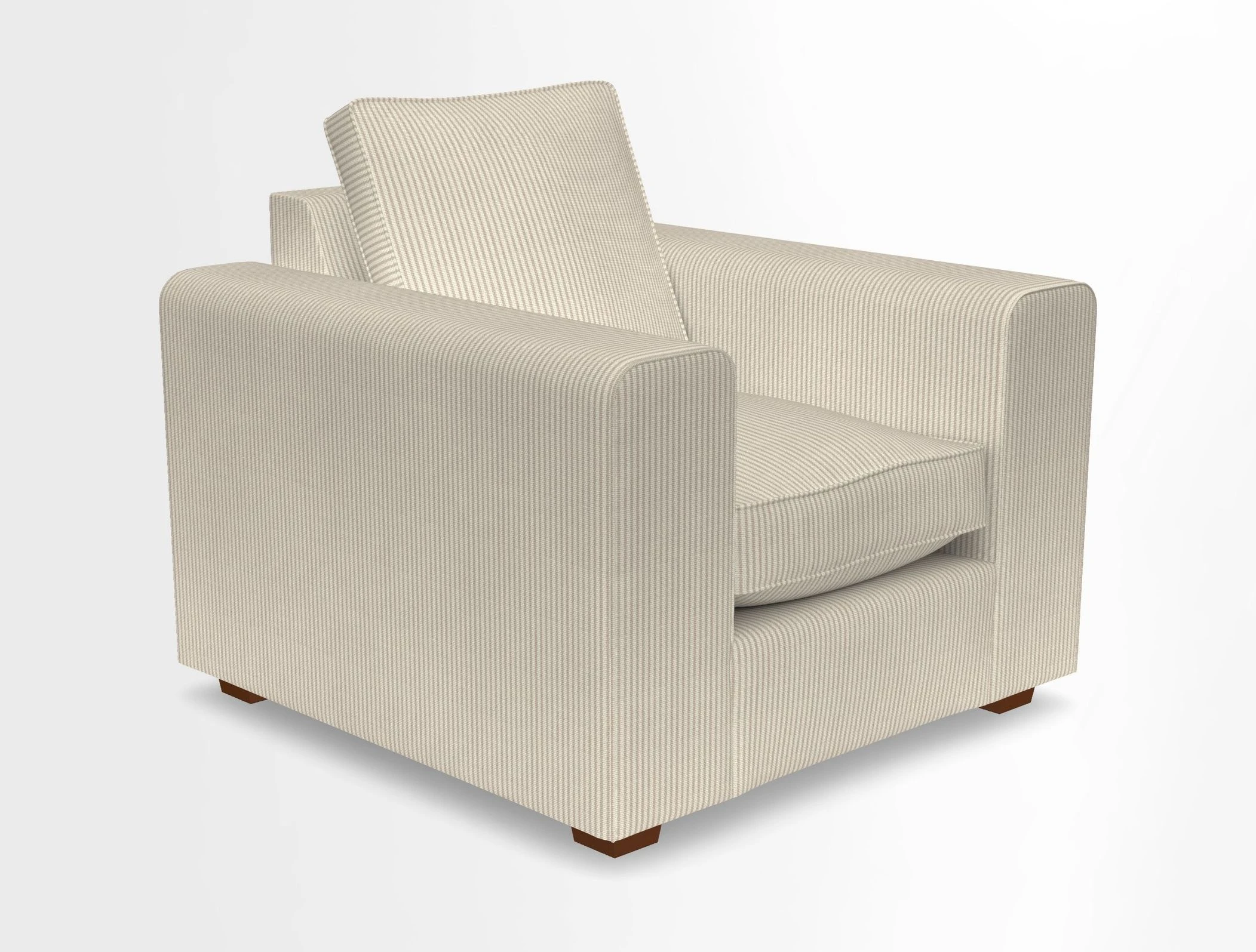 Saxmundham Chair in Two Tone Plain Biscuit