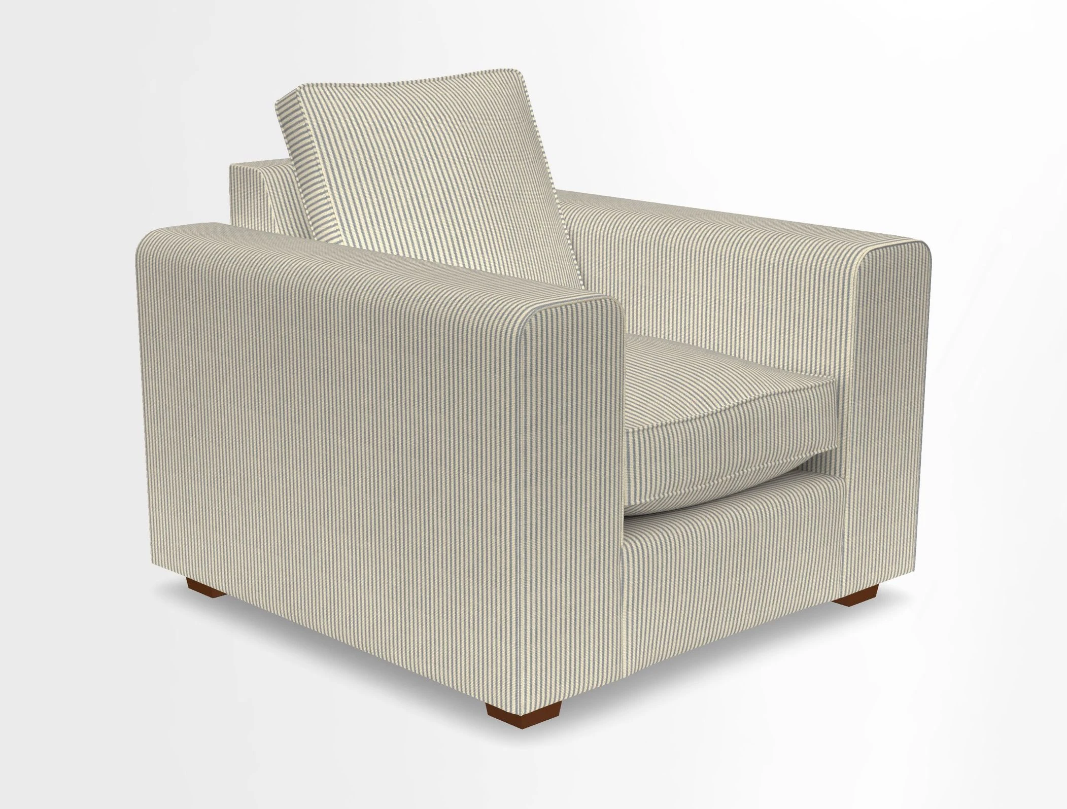 Saxmundham Chair in Two Tone Plain Biscuit