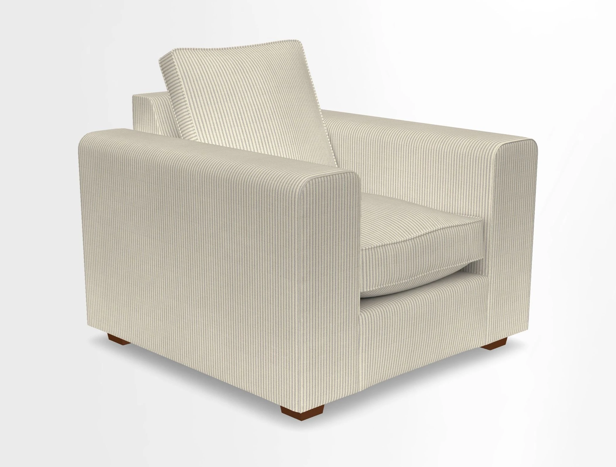 Saxmundham Chair in Two Tone Plain Biscuit