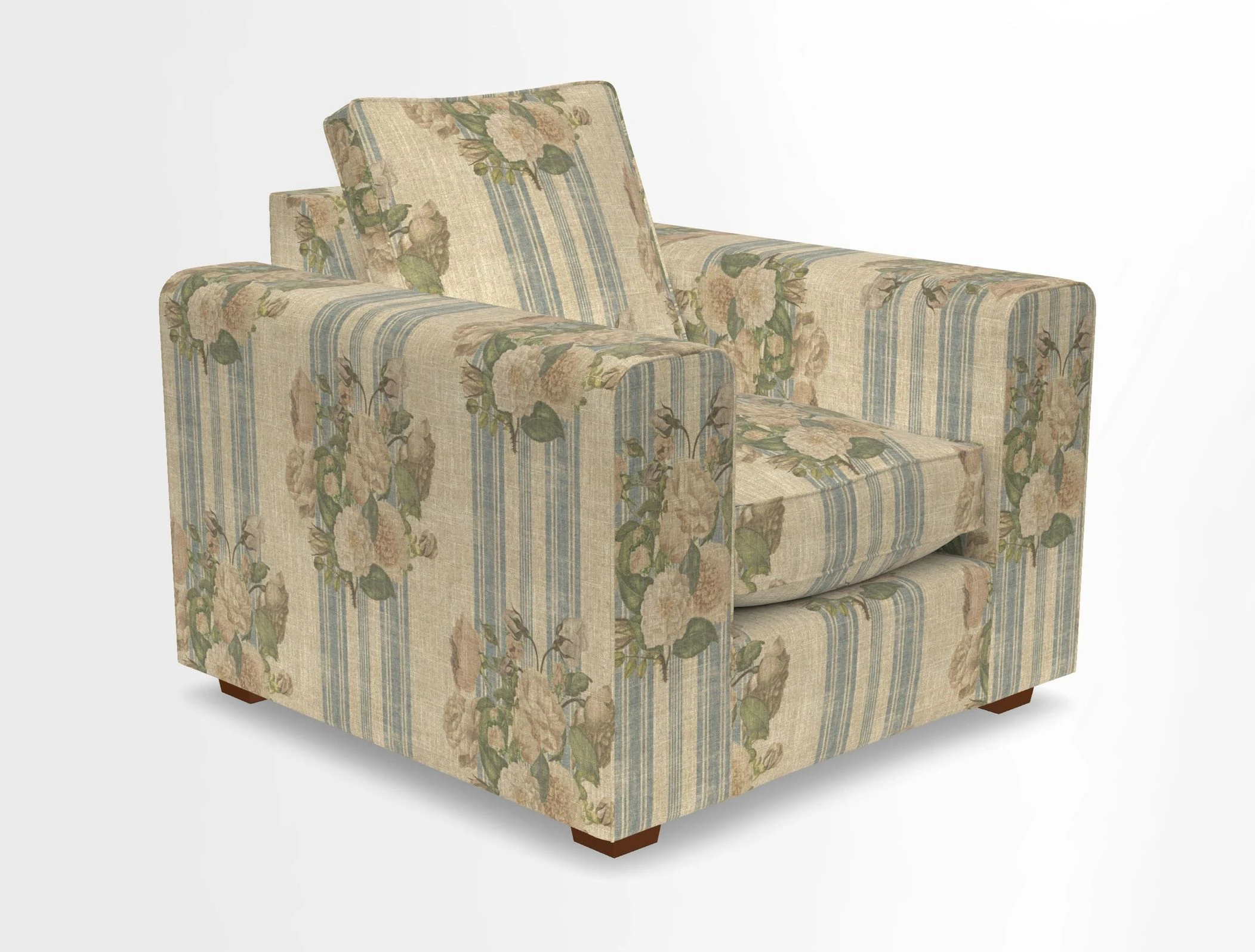 Saxmundham Chair in Two Tone Plain Biscuit