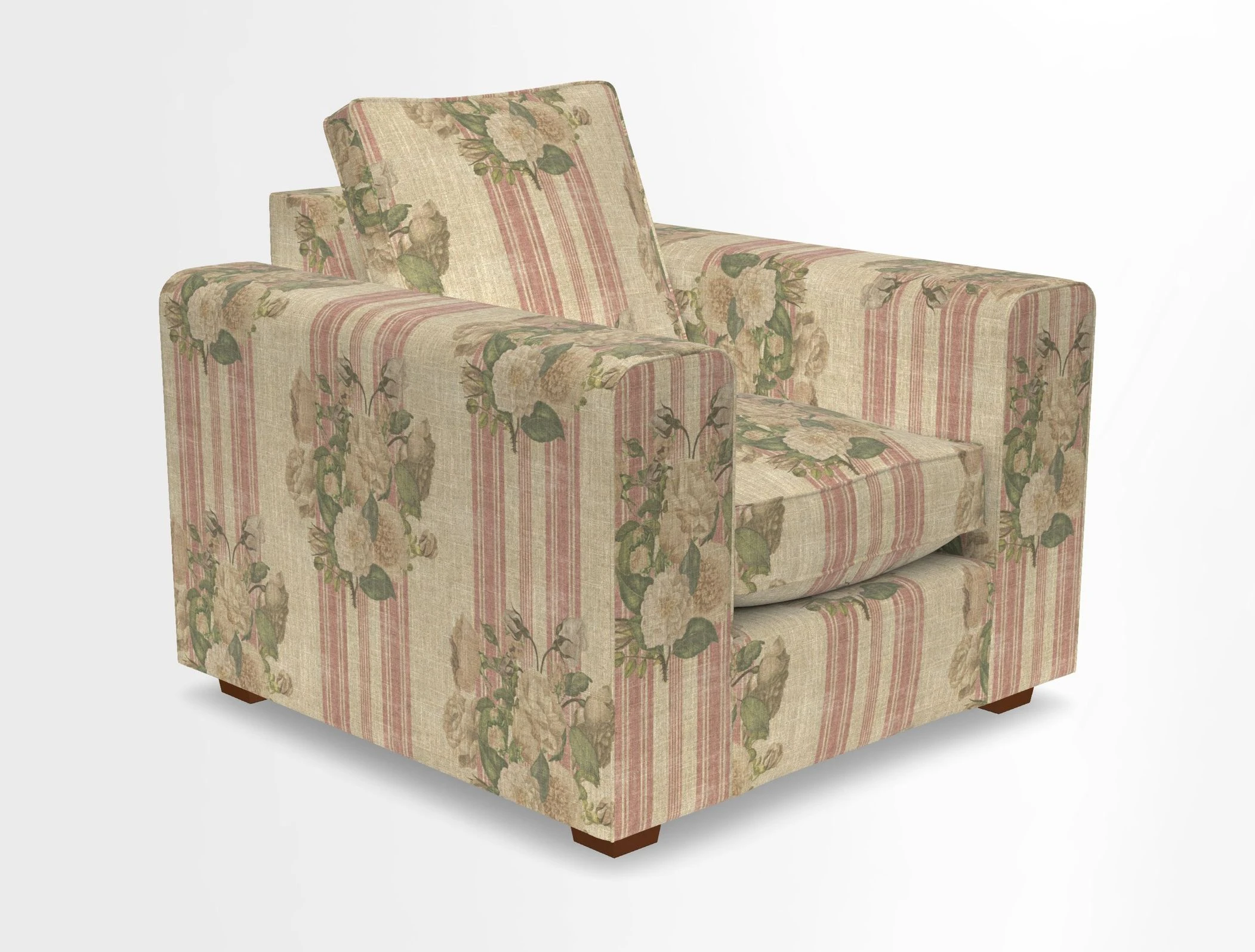 Saxmundham Chair in Two Tone Plain Biscuit
