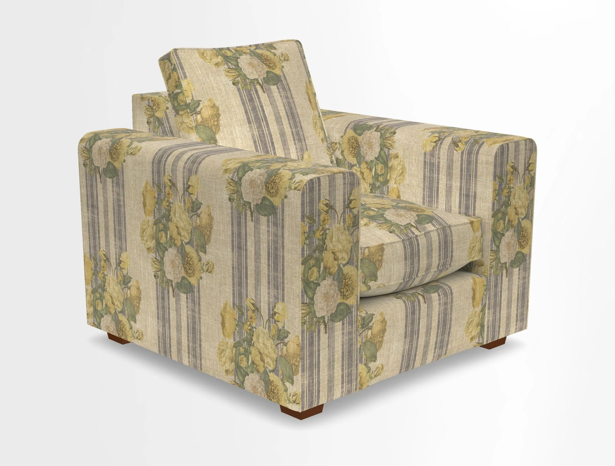 Saxmundham Chair in Two Tone Plain Biscuit