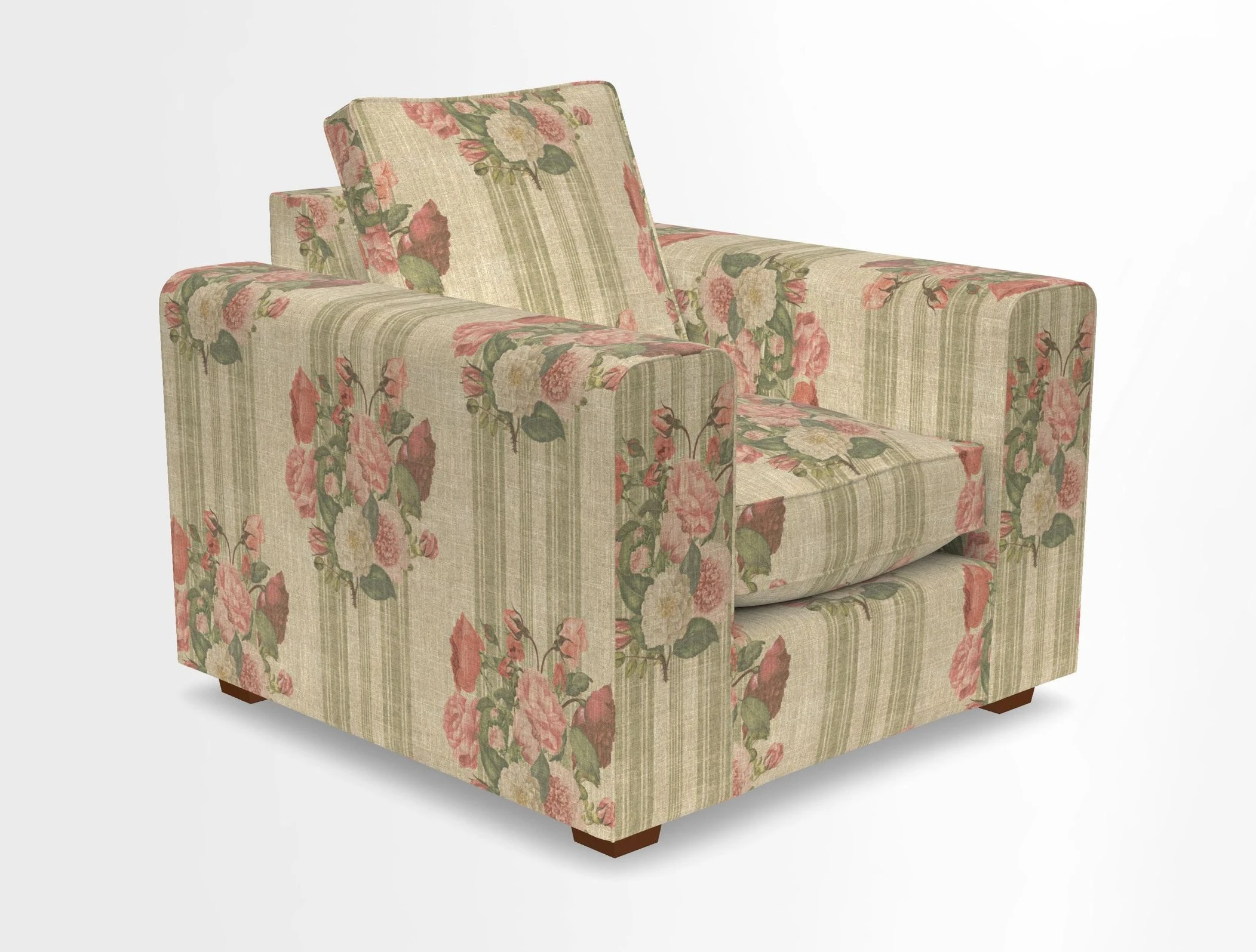 Saxmundham Chair in Two Tone Plain Biscuit