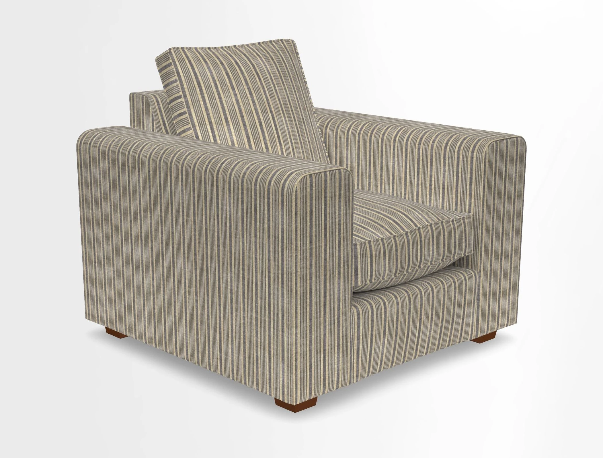Saxmundham Chair in Two Tone Plain Biscuit