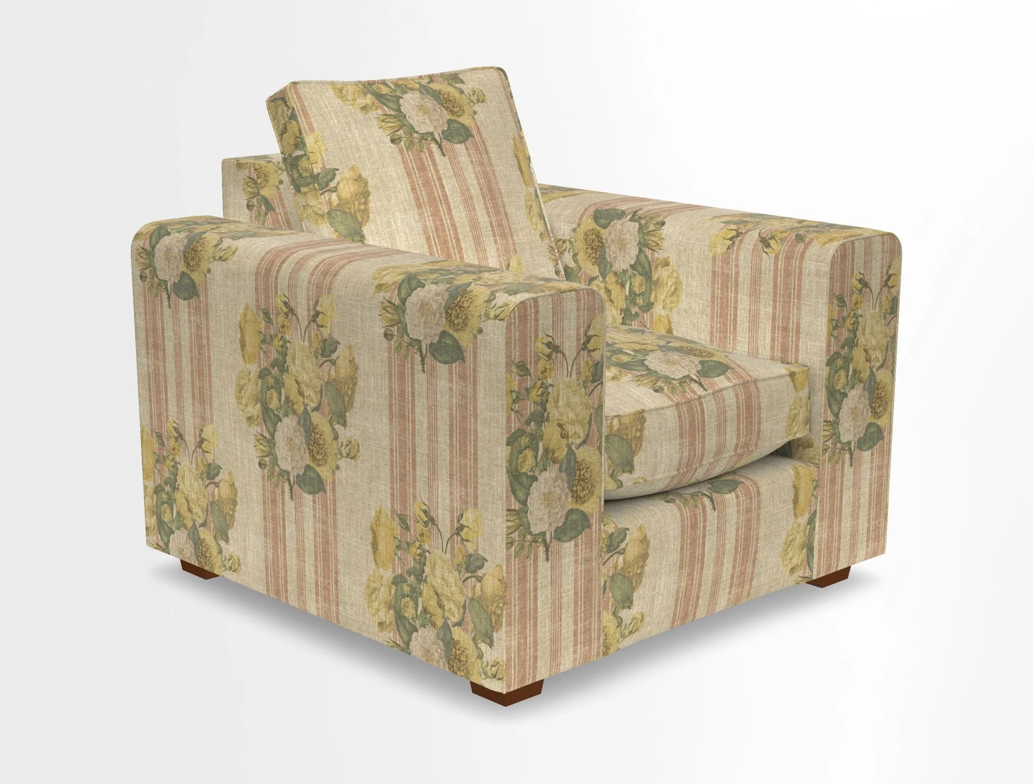 Saxmundham Chair in Two Tone Plain Biscuit