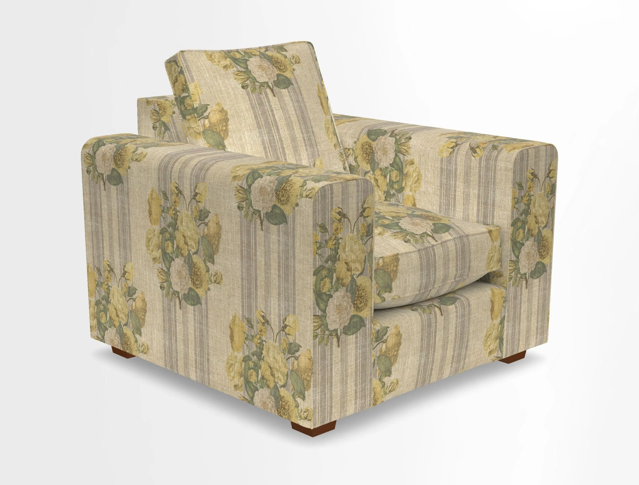 Saxmundham Chair in Two Tone Plain Biscuit