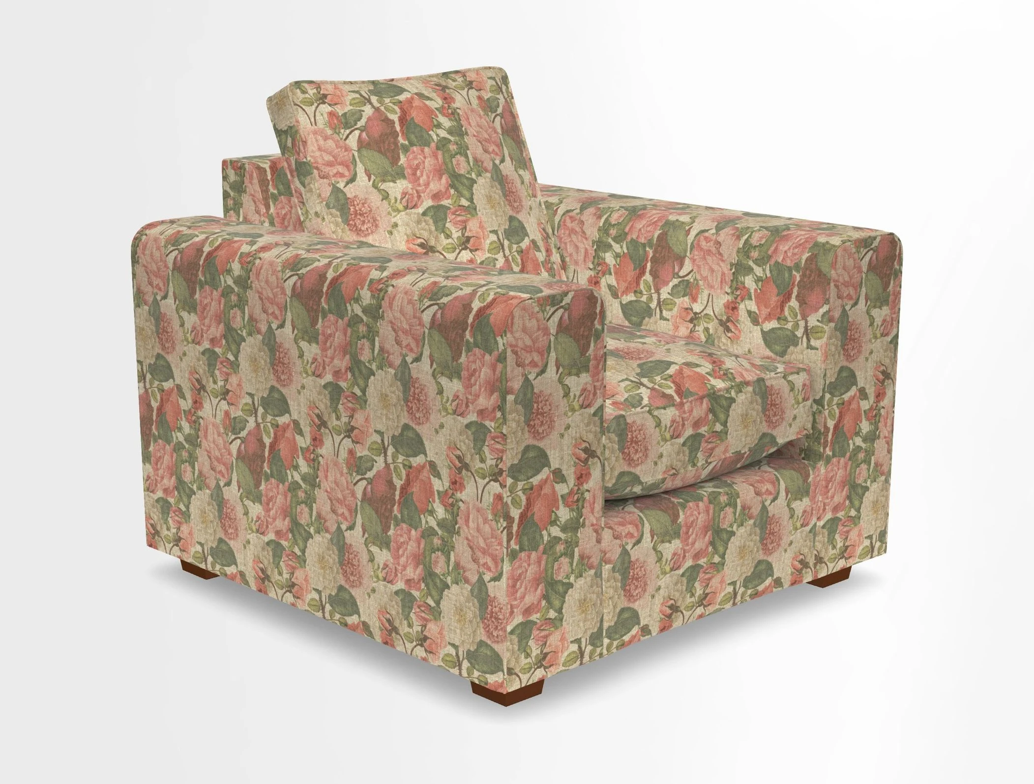 Saxmundham Chair in Two Tone Plain Biscuit