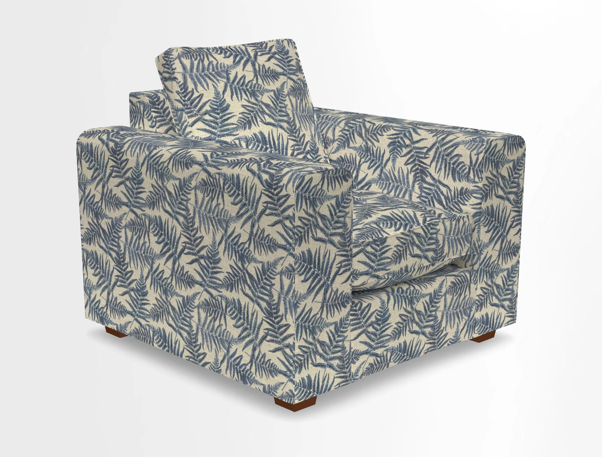 Saxmundham Chair in Two Tone Plain Biscuit