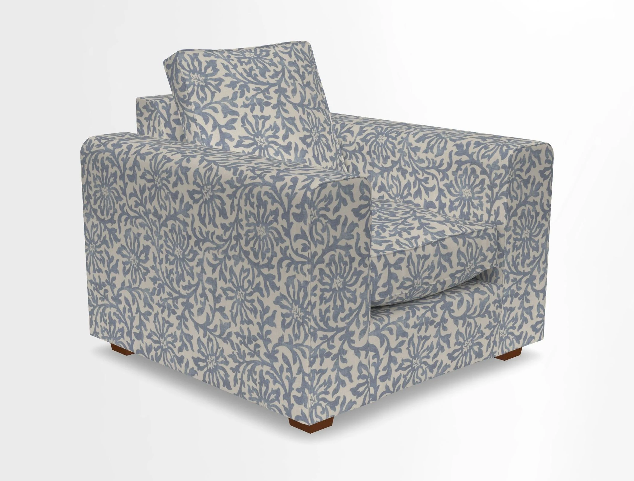 Saxmundham Chair in Two Tone Plain Biscuit