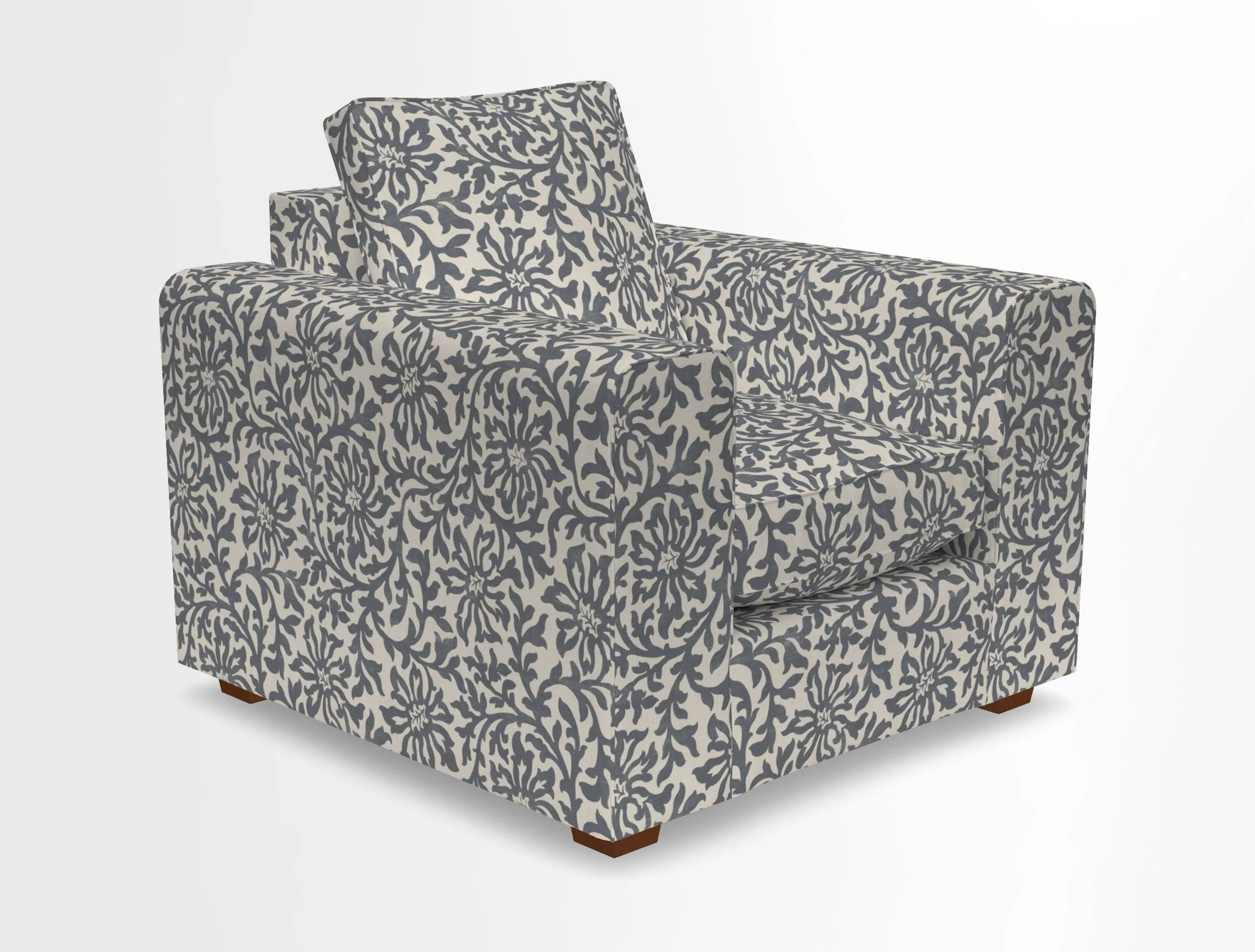 Saxmundham Chair in Two Tone Plain Biscuit