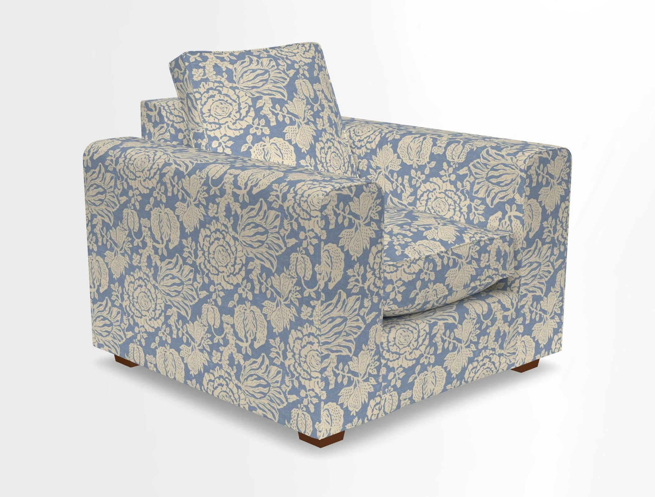 Saxmundham Chair in Two Tone Plain Biscuit